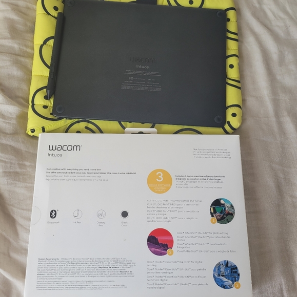 Wacom Intuos 8.5 x 5.3 wired/Bluetooth drawing tablet - Picture 2 of 3